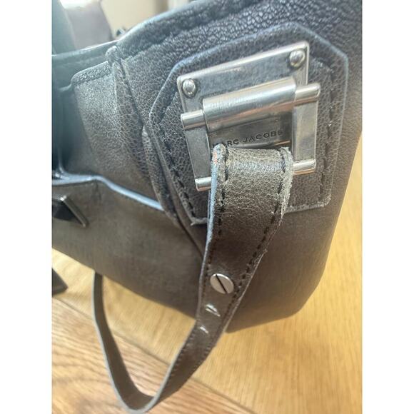 Marc Jacobs Large Rocket Tote with large rockstuds grey taupe leather - Picture 7 of 12